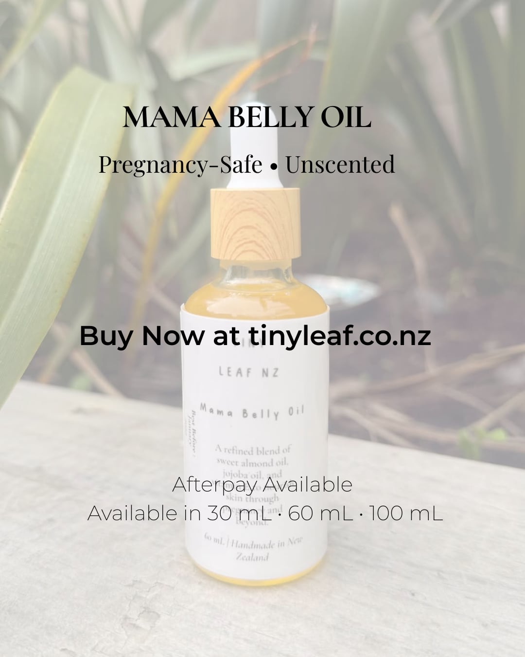 Māmā Belly Oil — Pregnancy + Postpartum Nourishing Face & Body Oil